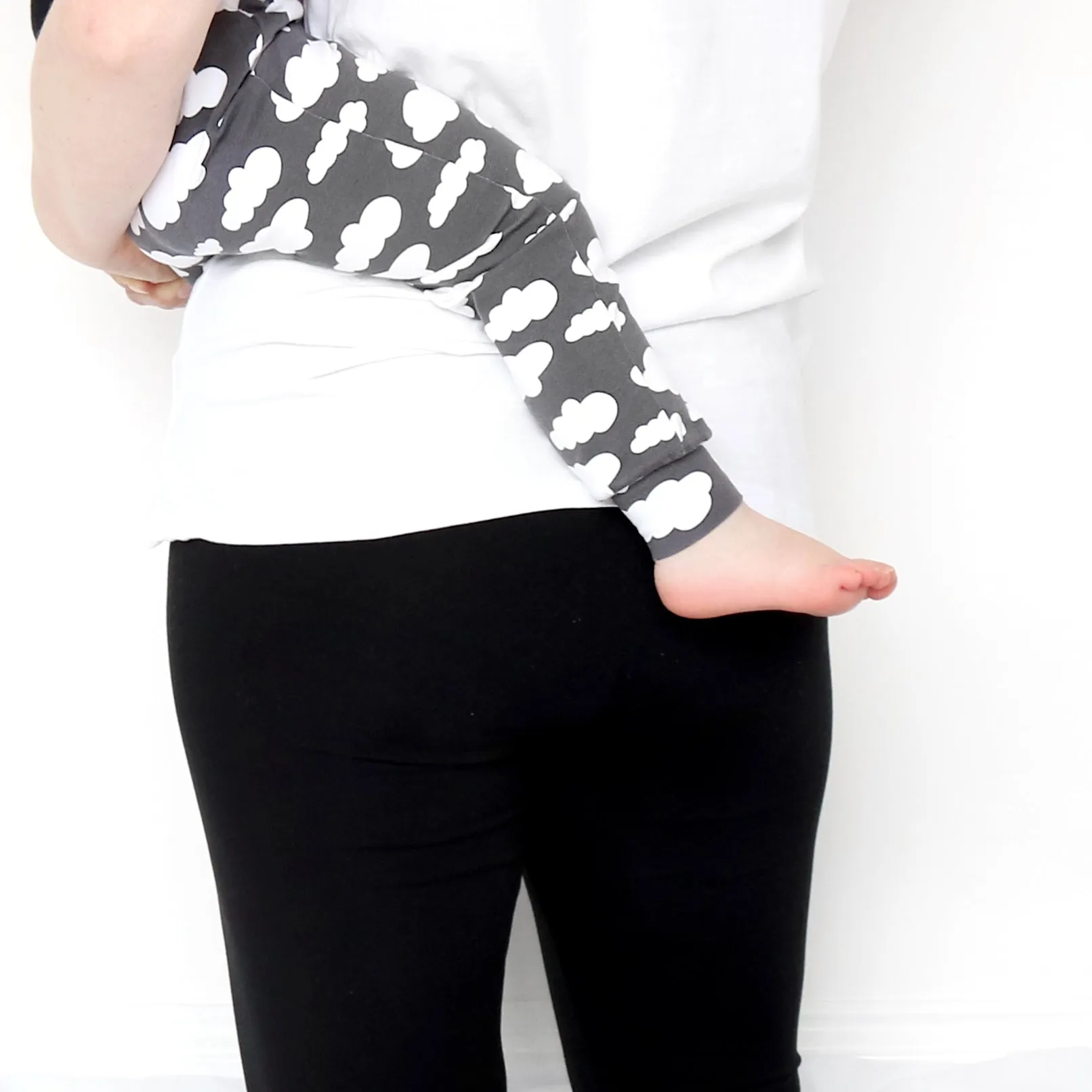 Plain Black Adult Leggings