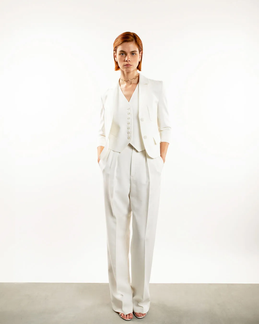 Pleated Tailored Trousers