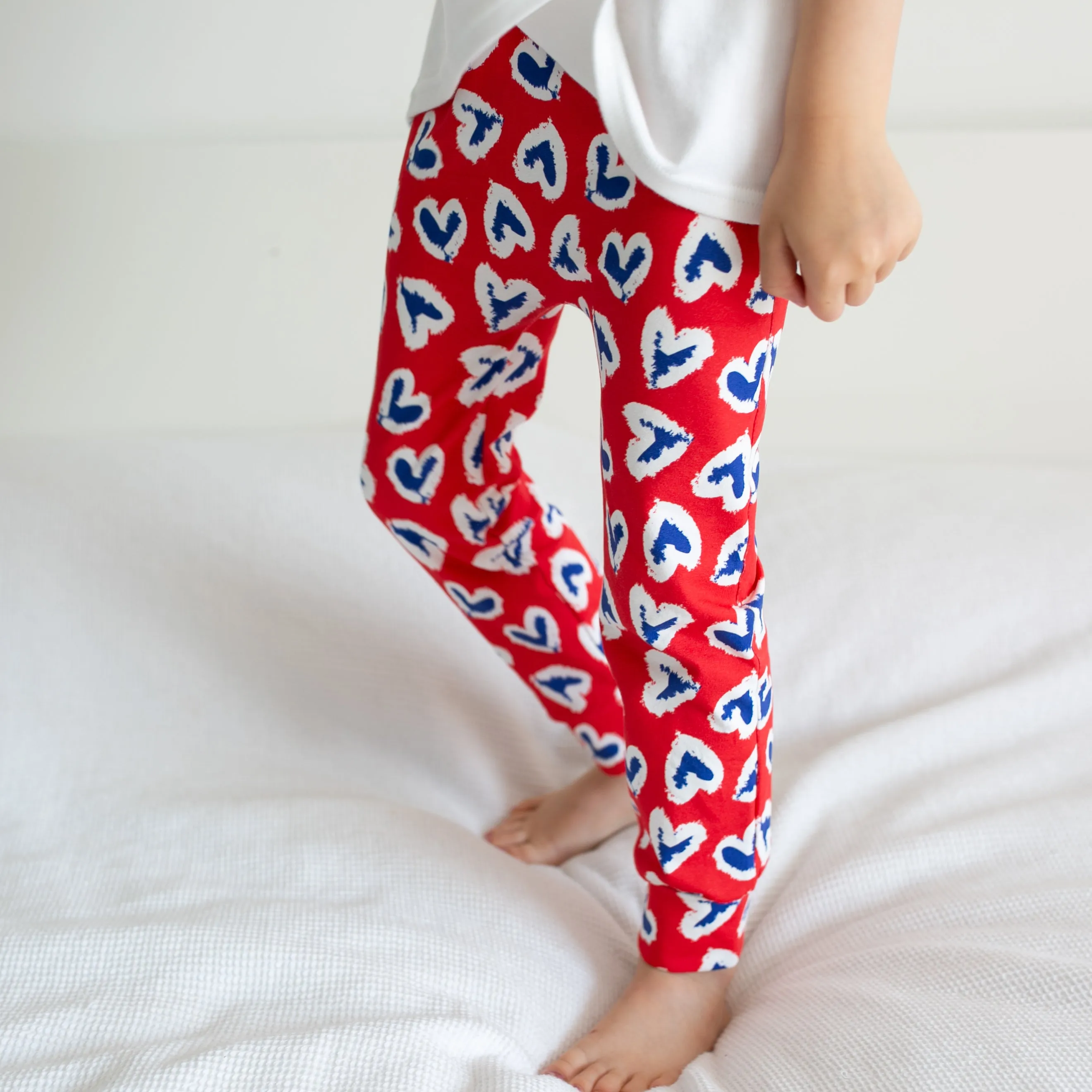 Royal heart Leggings