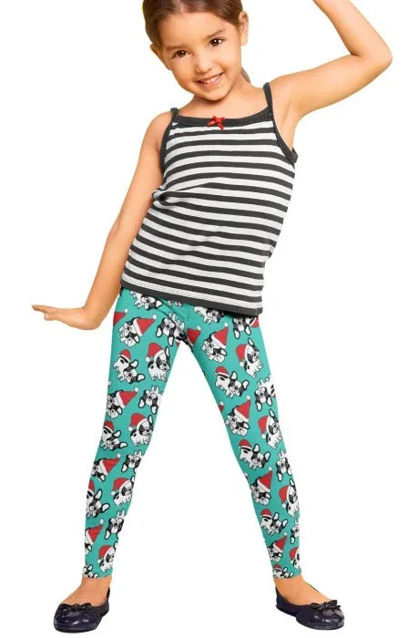 Santa Paws Kids Christmas Leggings