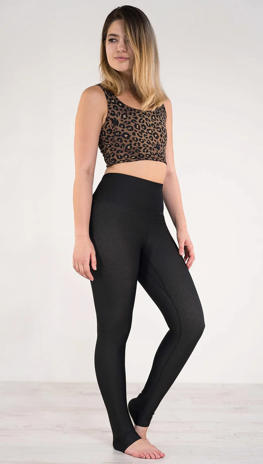 Tan Leopard - Reversible Leggings