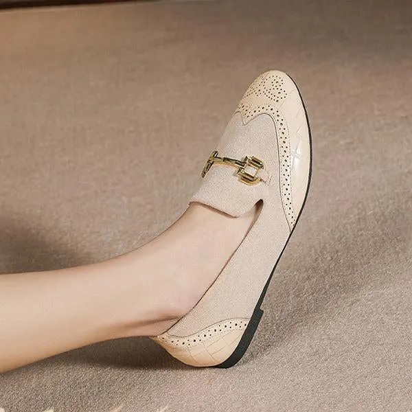 Women's Casual Elegant Flat Loafers Peas Shoes 49130957S