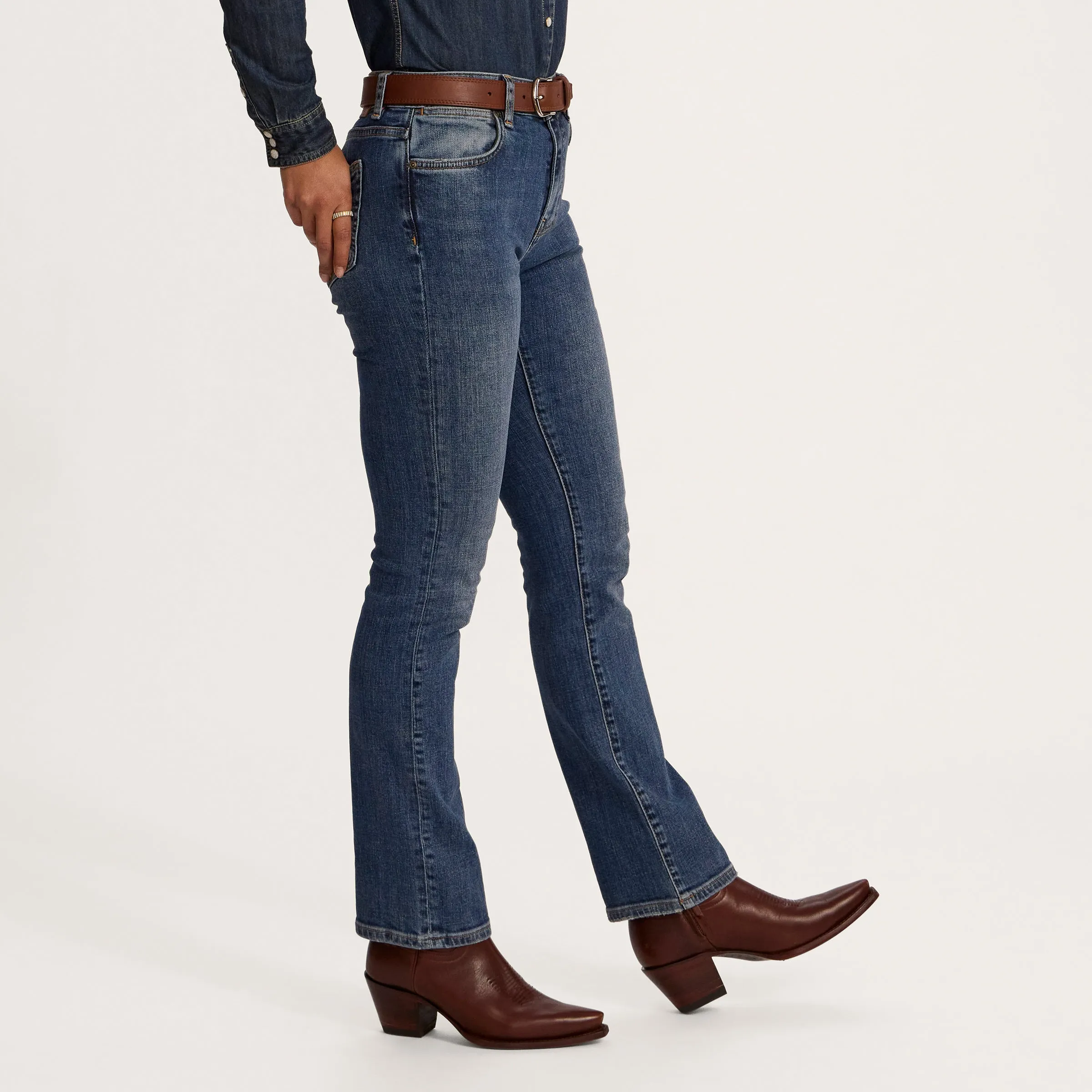 Women's High-Rise Straight Jeans