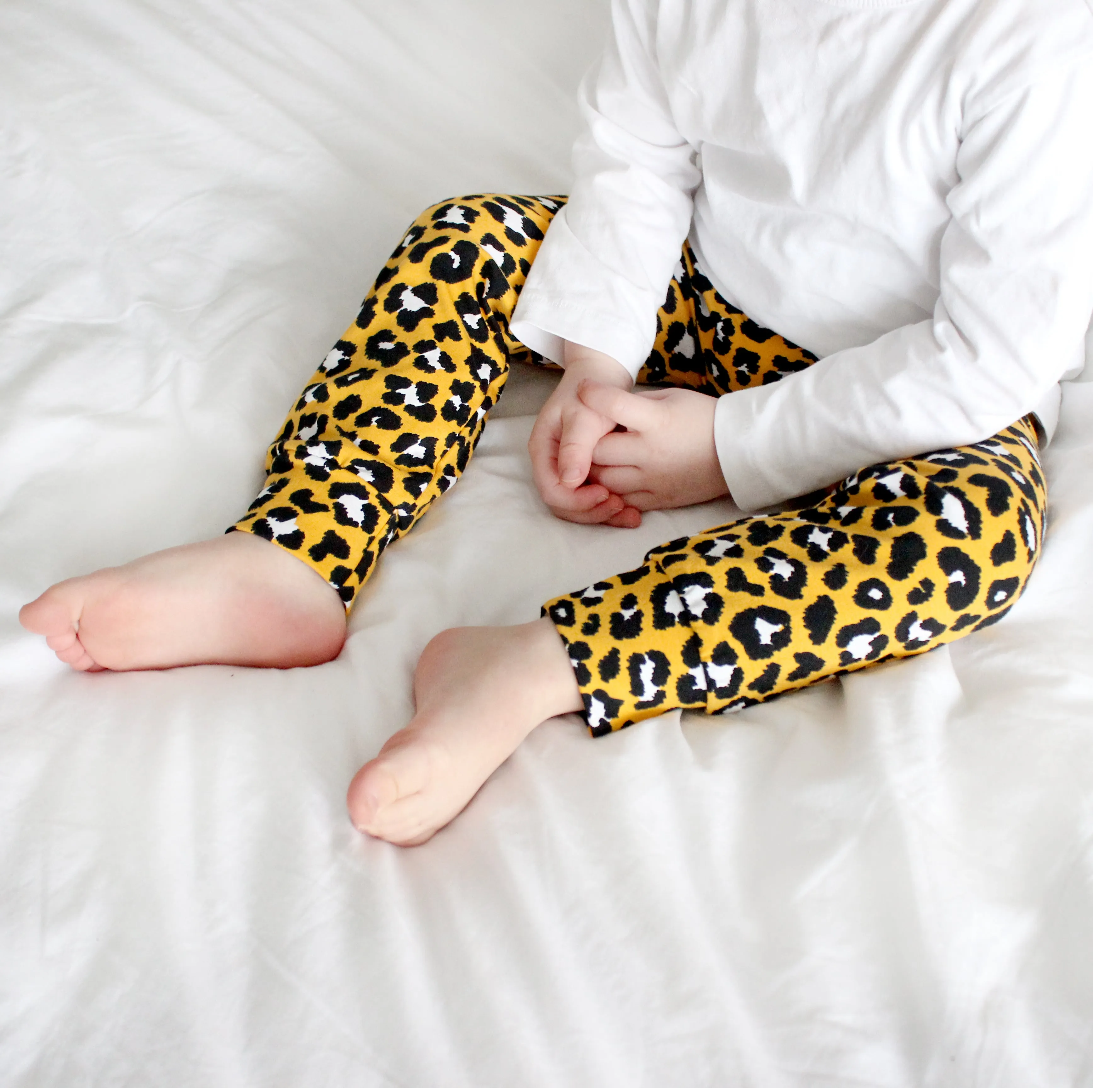 Yellow leopard print Leggings